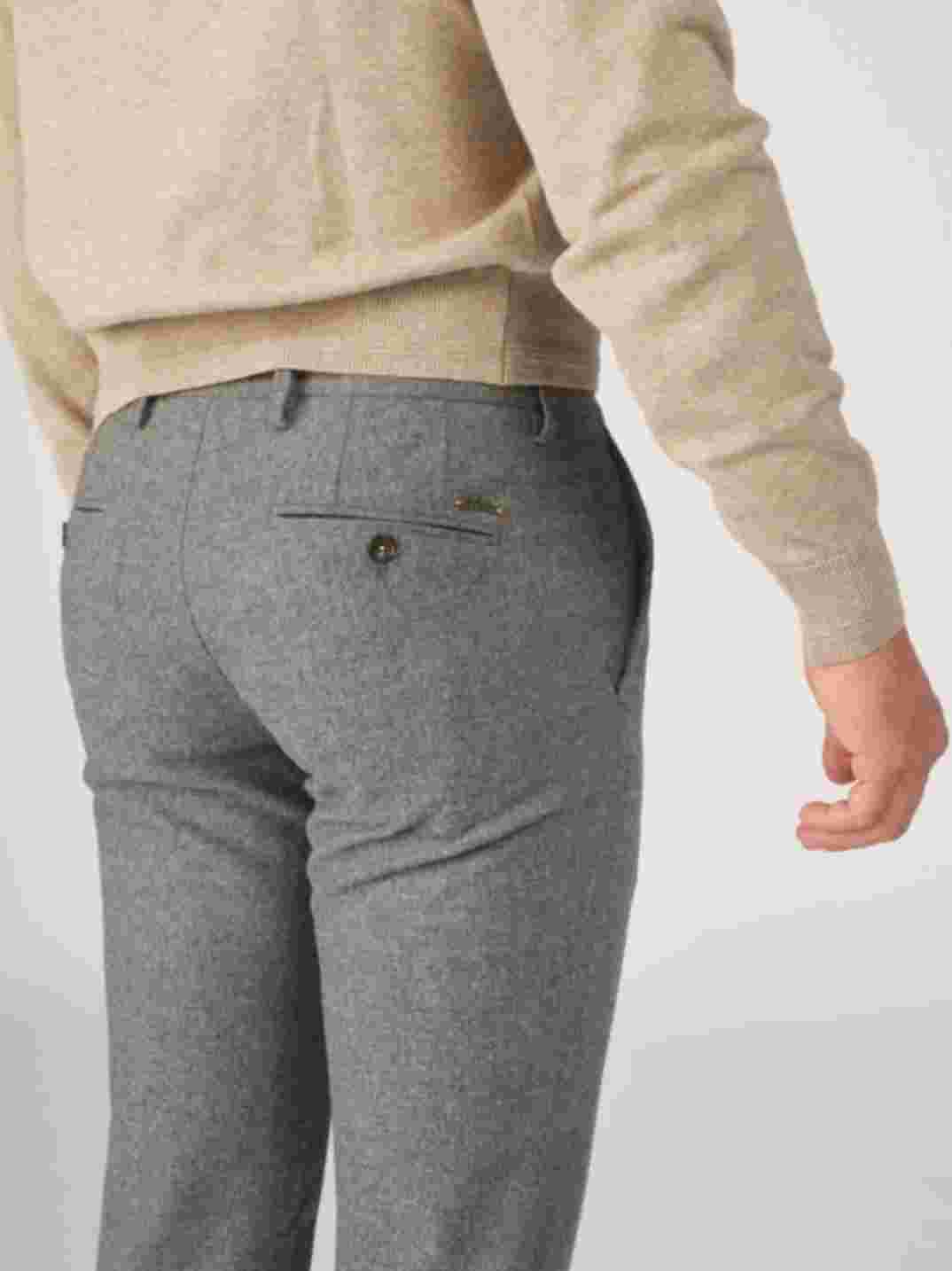 Light grey regular fit trousers Zilton - Magnus-A 70/204