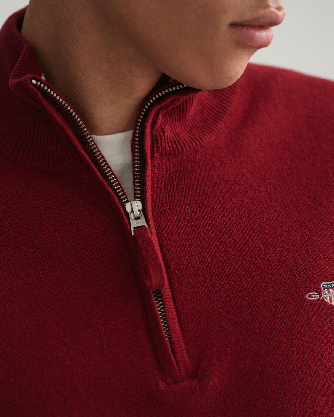 Sand woolen half zip pullover Gant - 87213/295