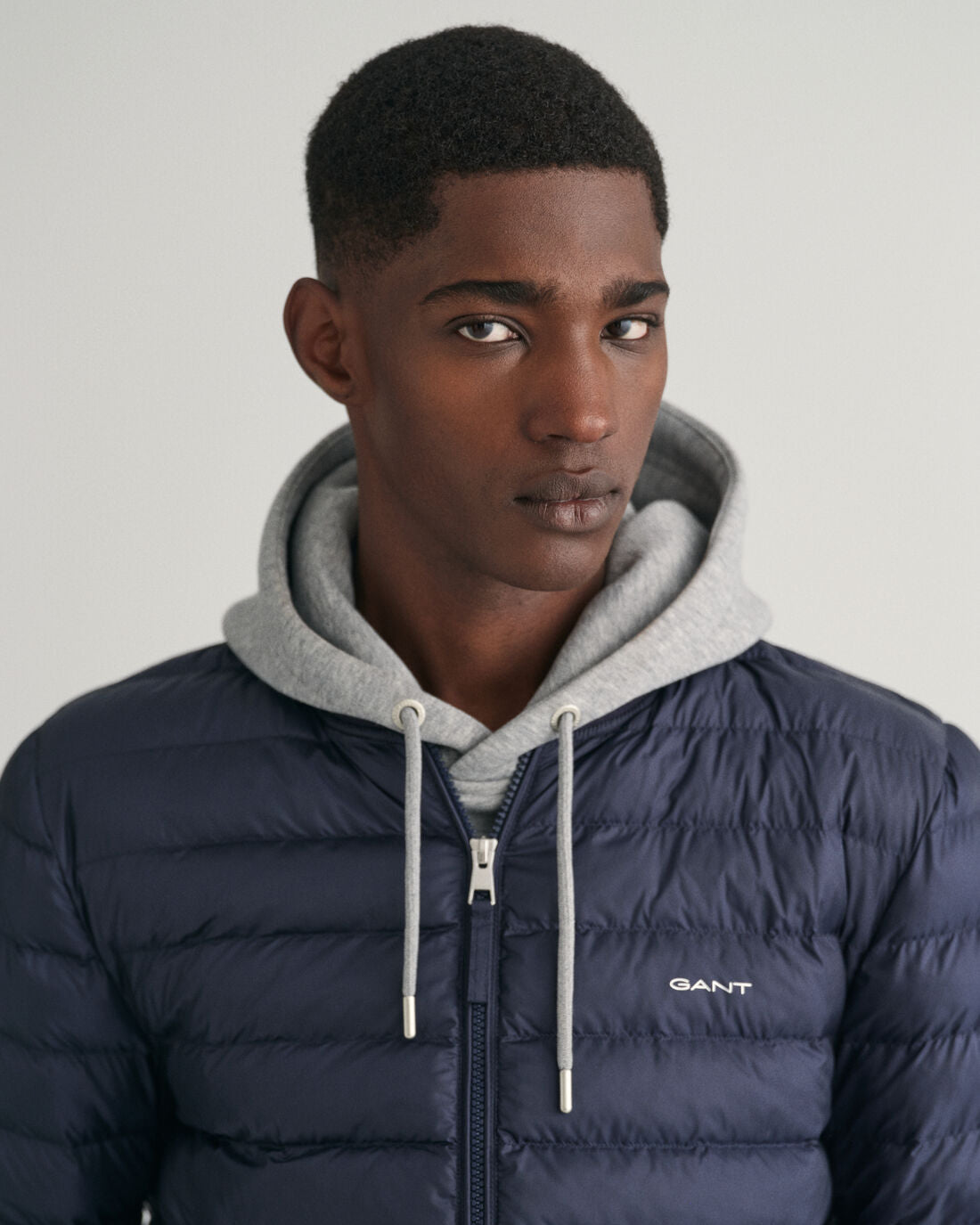 Navy light padded bomber jacket Gant 7006300 433 Dhaene Tailor