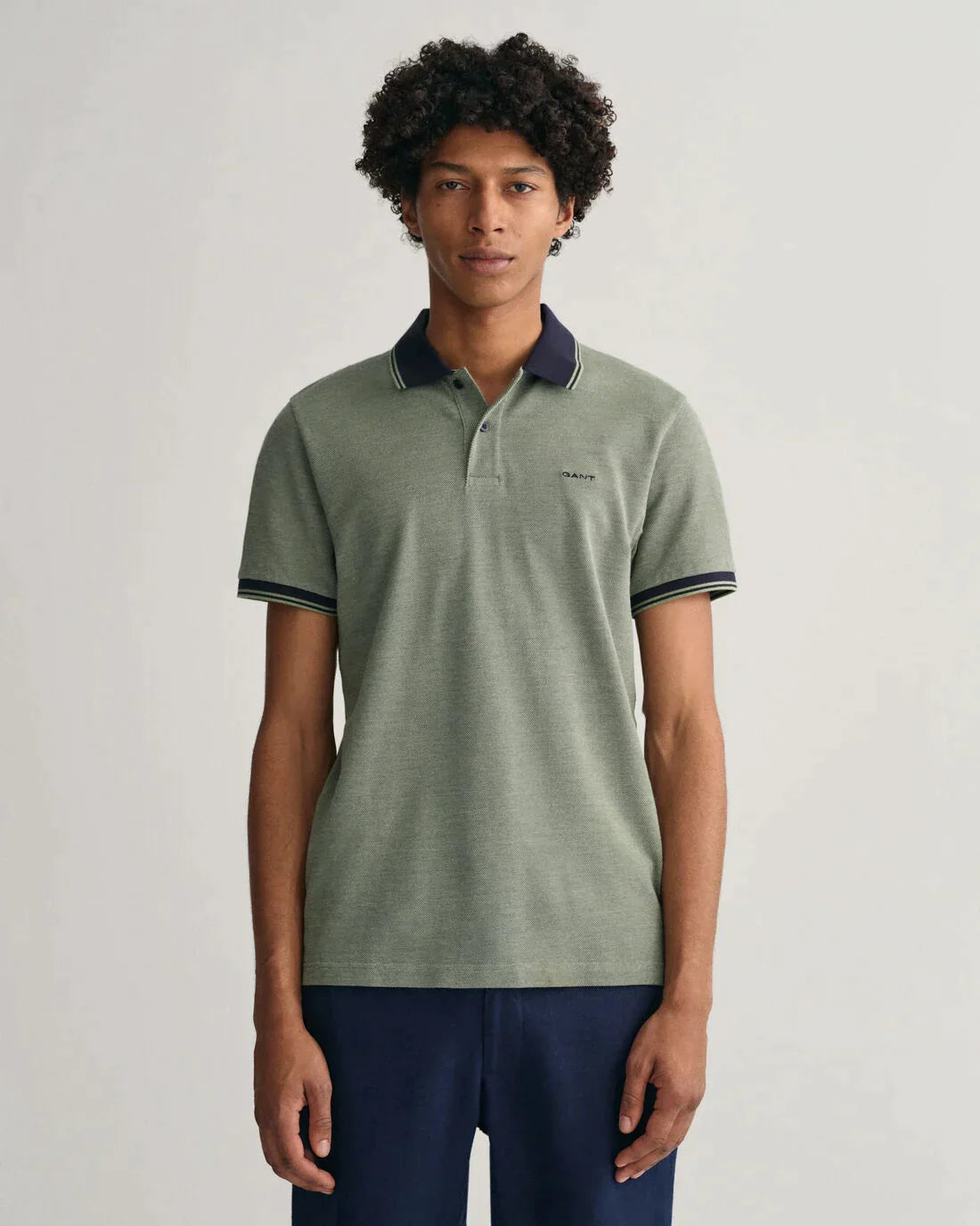 Orange structured cotton regular fit polo Gant - 2057029/860