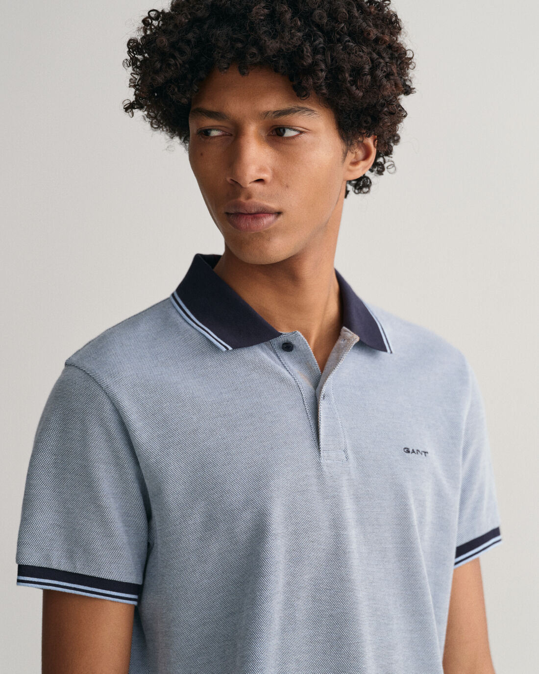 Orange structured cotton regular fit polo Gant - 2057029/860