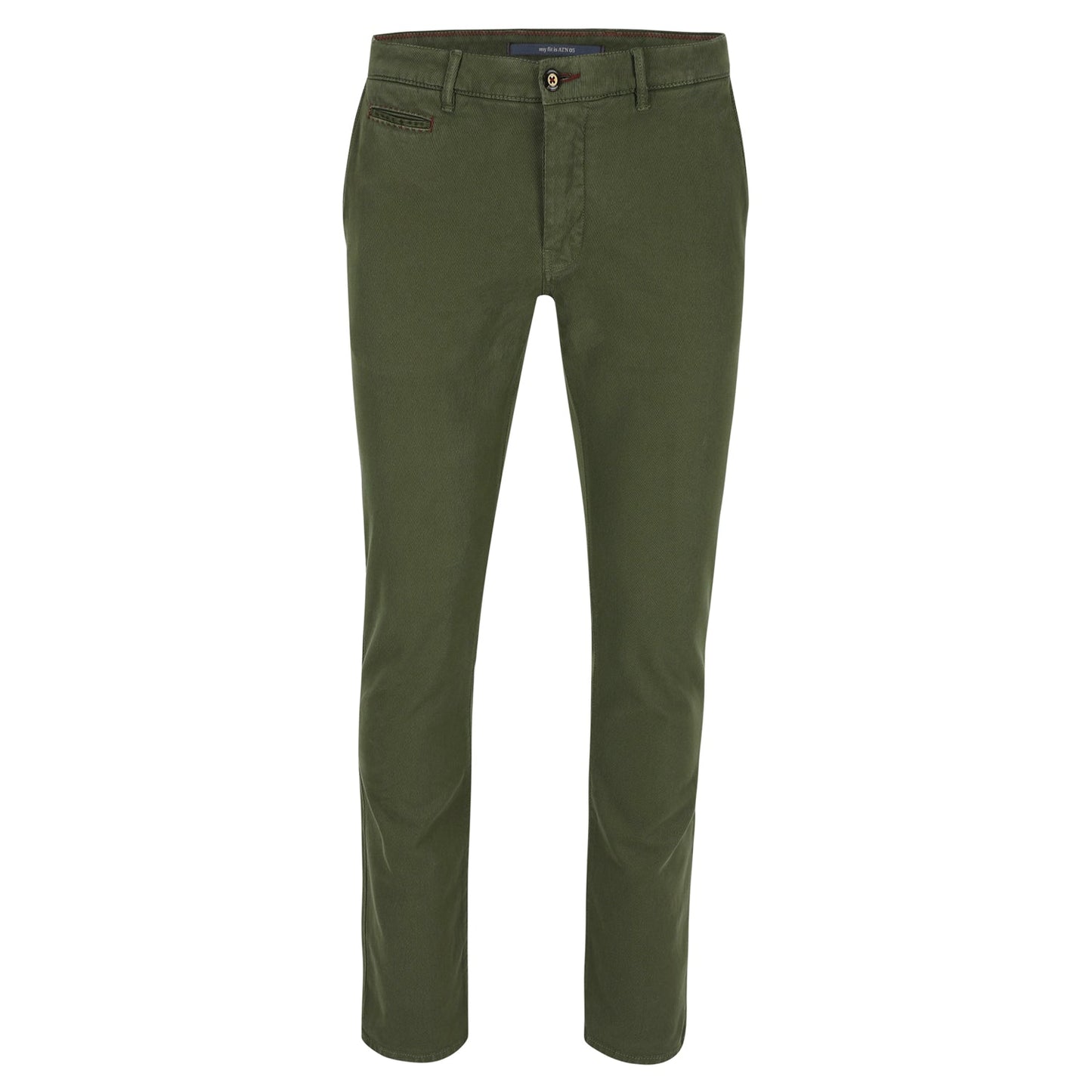 Groene katoenen slim fit broek Atelier Noterman - 1550/320