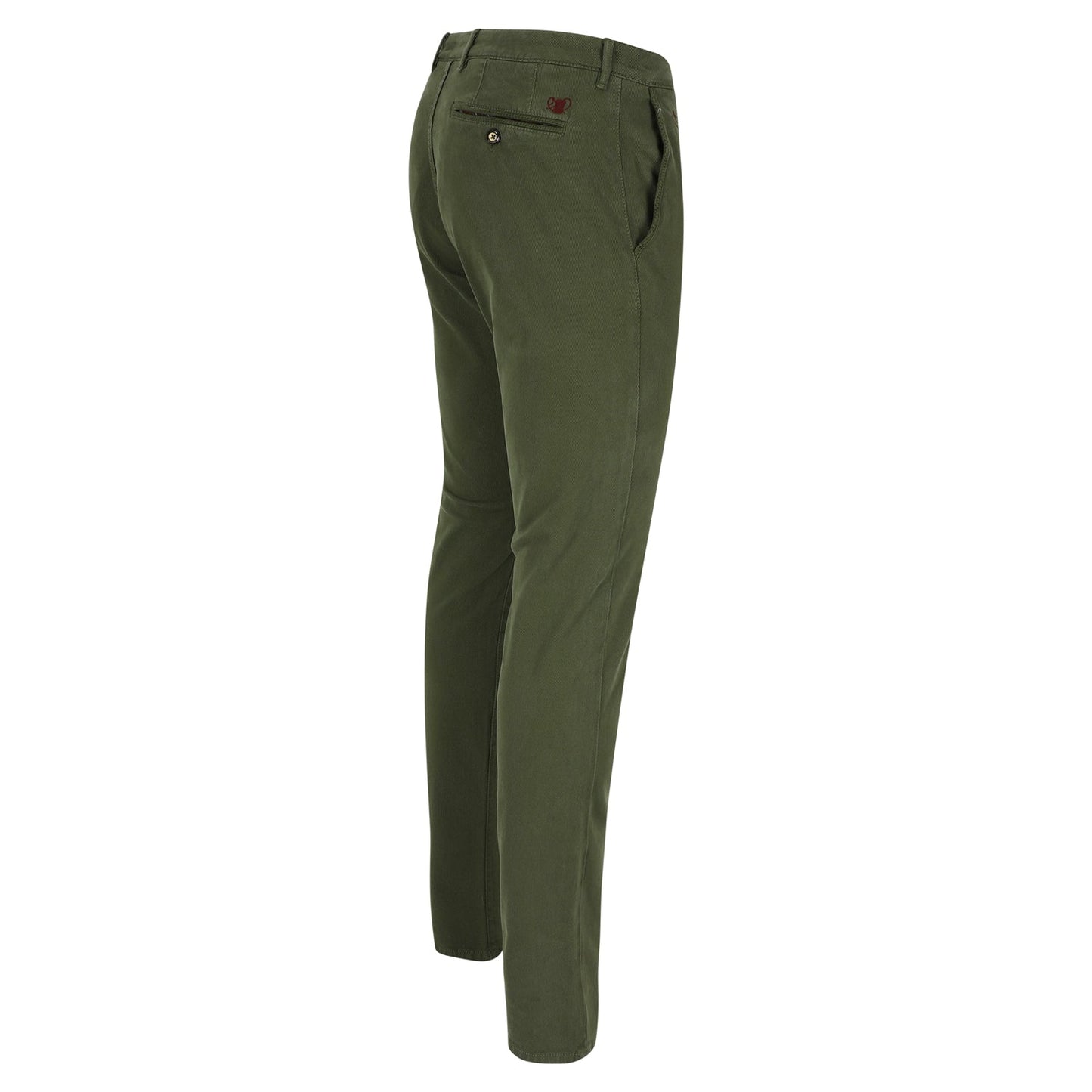 Groene katoenen slim fit broek Atelier Noterman - 1550/320