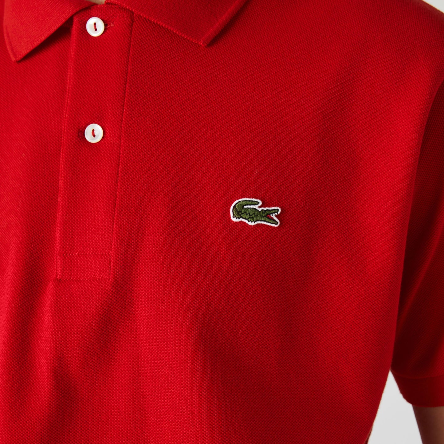 Oranje katoenen klassieke pasvorm polo Lacoste - L1212-31/02K