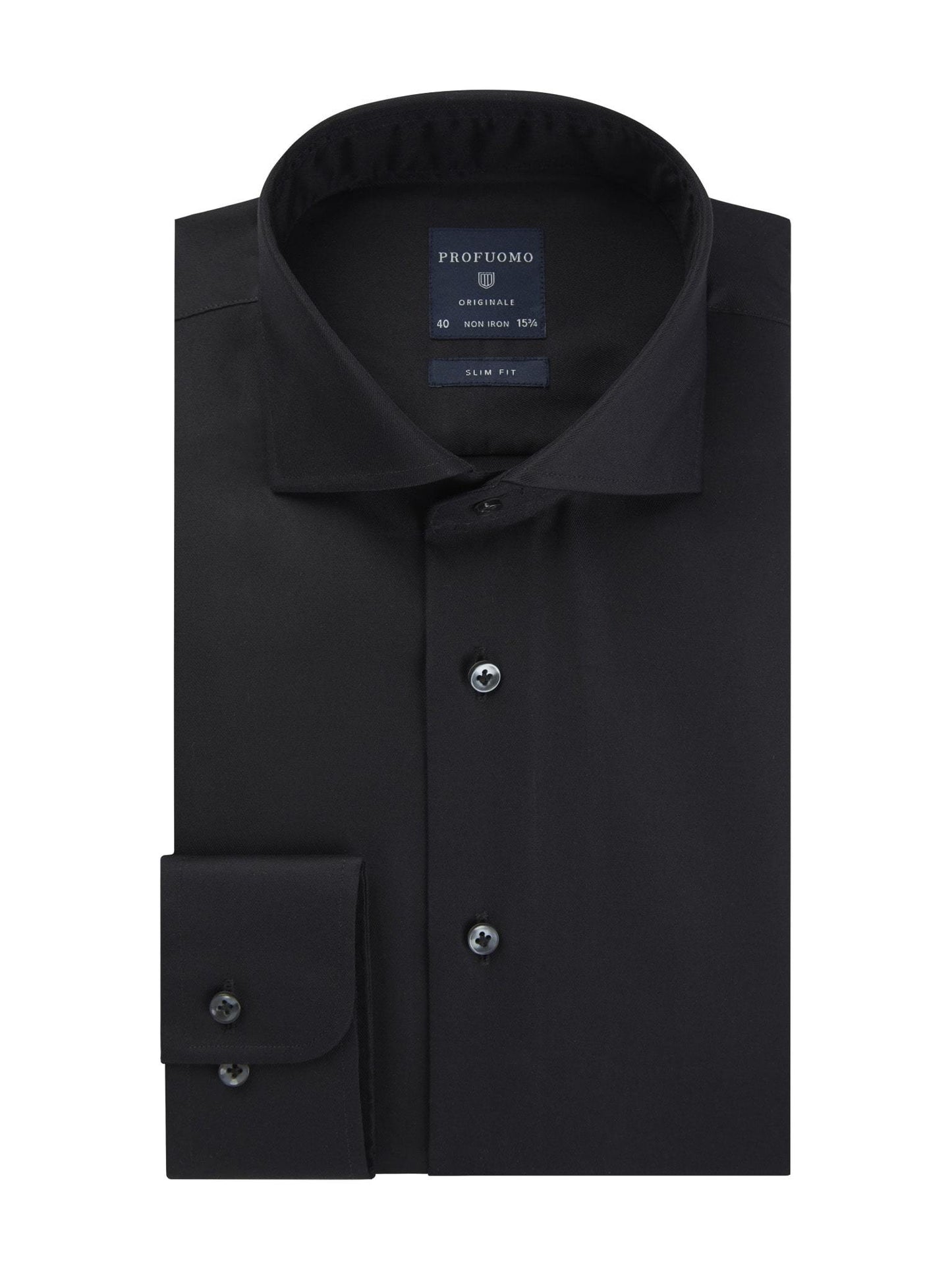 Lichtblauw katoenen slim fit overhemd Profuomo - PP0H0A001-2-3
