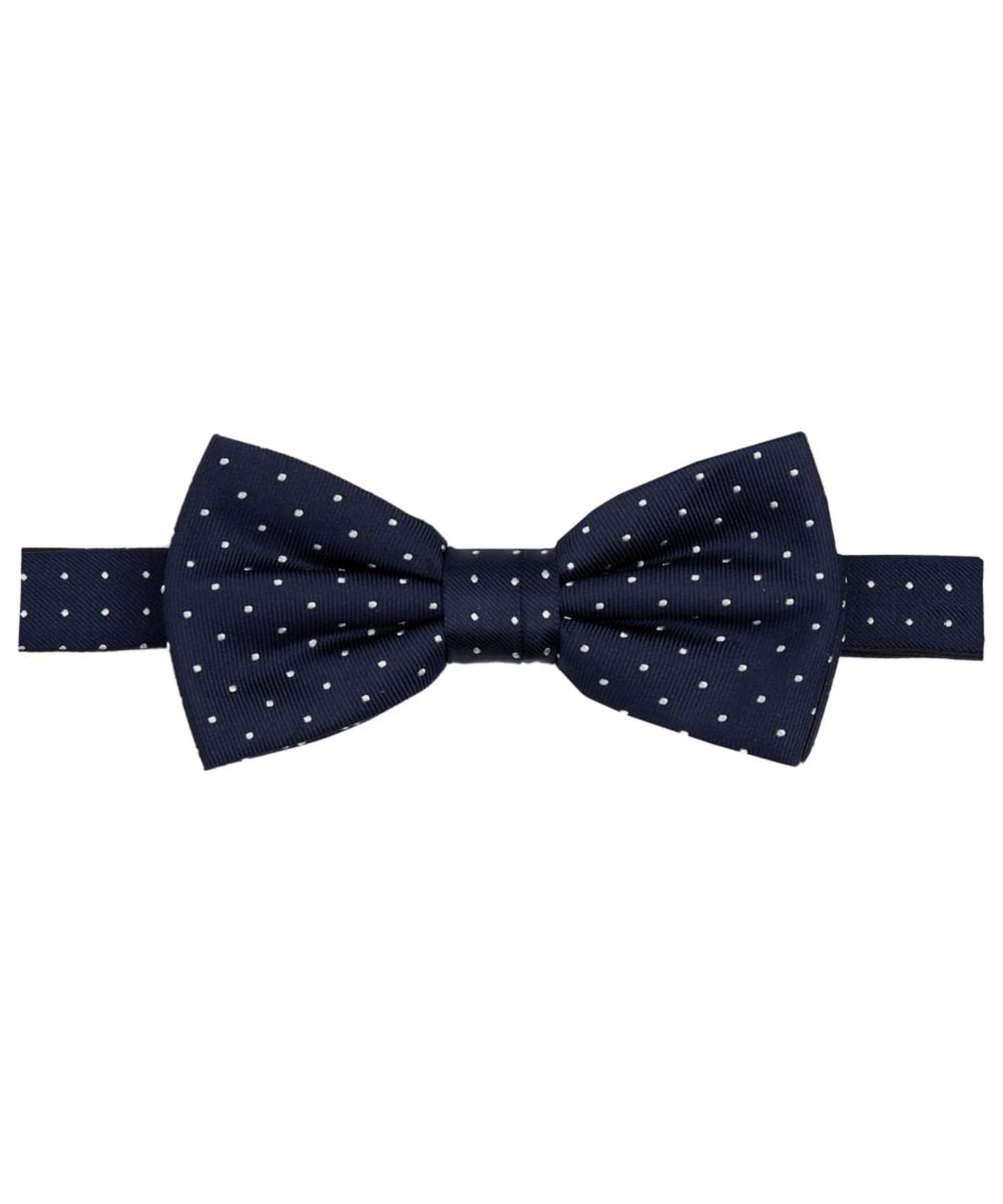 Navy dotted silk bowtie Profuomo - PP5V00003A-B