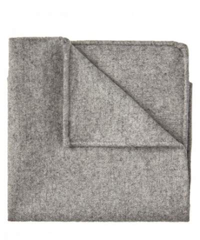 Grey mélange wool pocket square Profuomo - PPON30002B