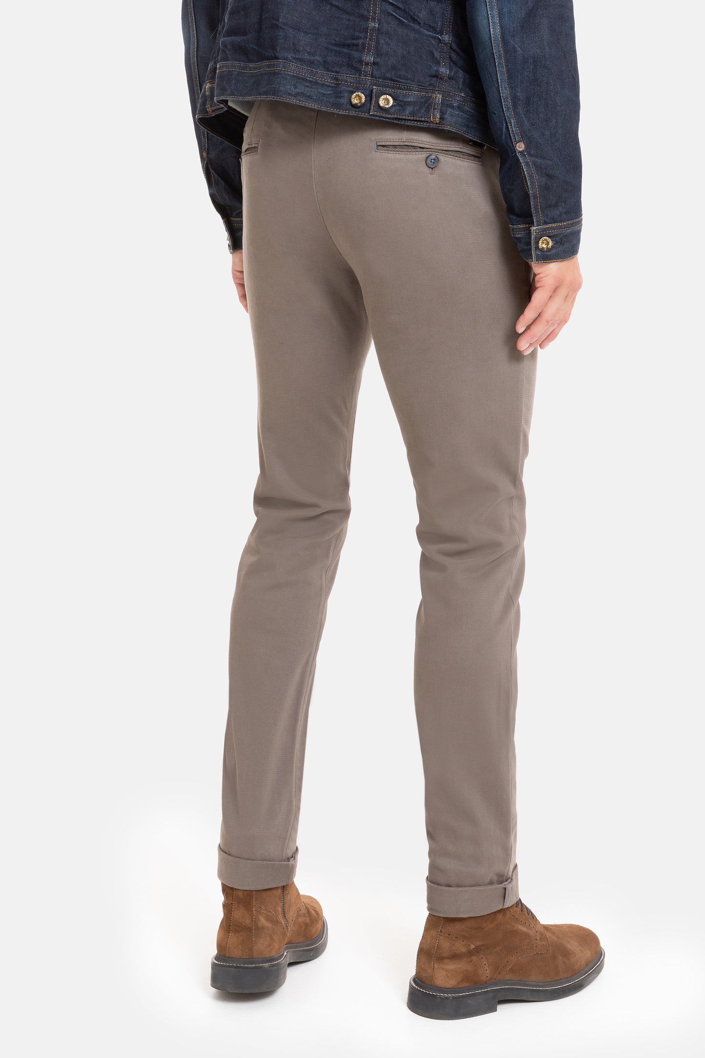 Light grey cotton slim fit trousers Sidney Zilton - 18/401
