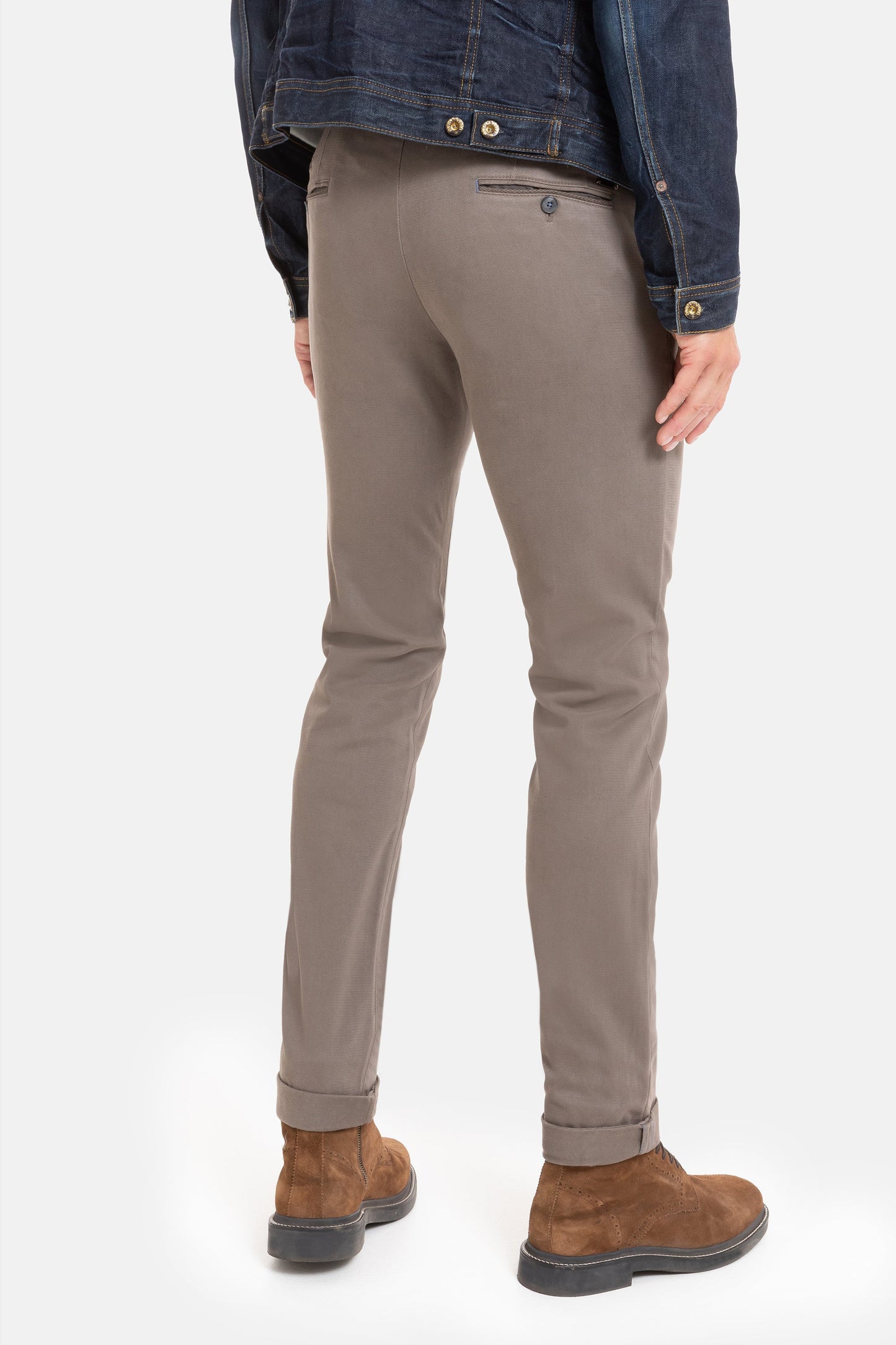Brown cotton slim fit trousers Sidney Zilton - 18/471