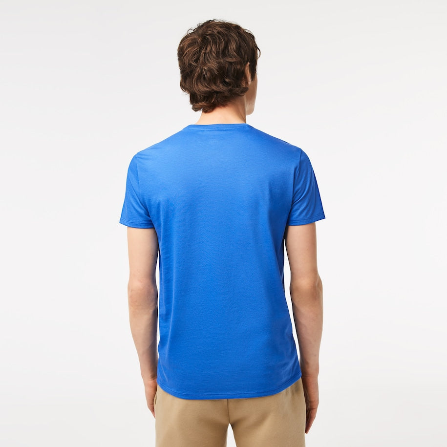 Light blue cotton crew neck T-shirt Lacoste - TH6709/HBP
