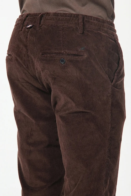 Brown corduroy slim fit trousers Mason's - Torino VBE014/286