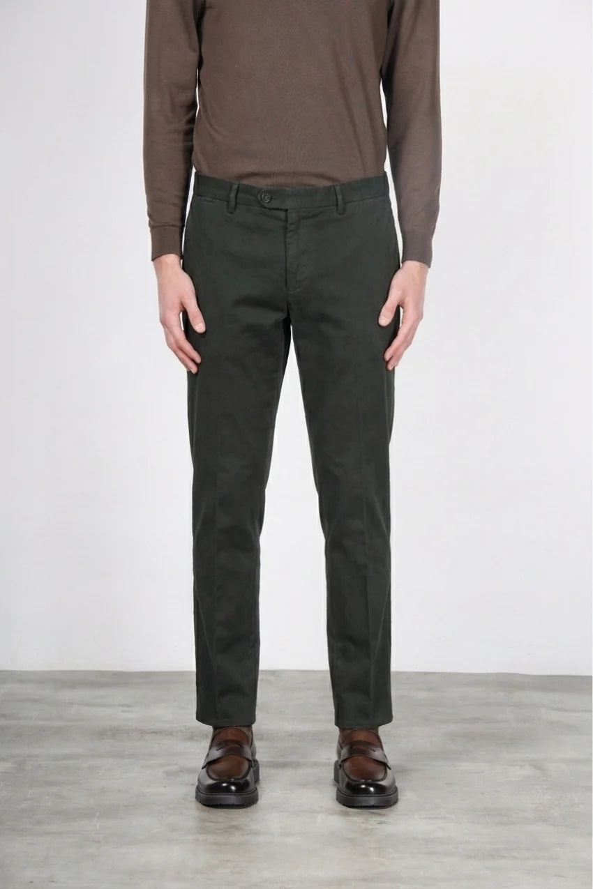 Beige cotton regular fit trousers Mason's - Paris MBE177/594