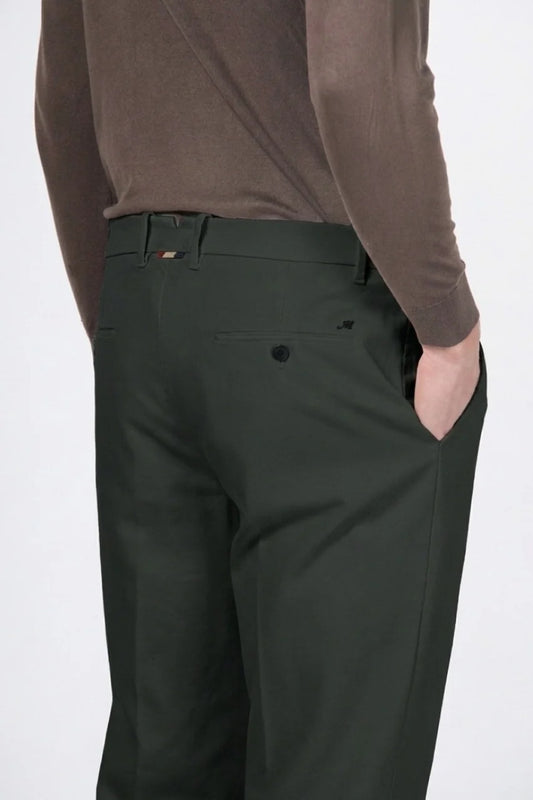 Green cotton regular fit trousers Mason's - Paris MBE177/464