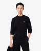 Black cotton crew neck pullover Lacoste - AH1985-61/031