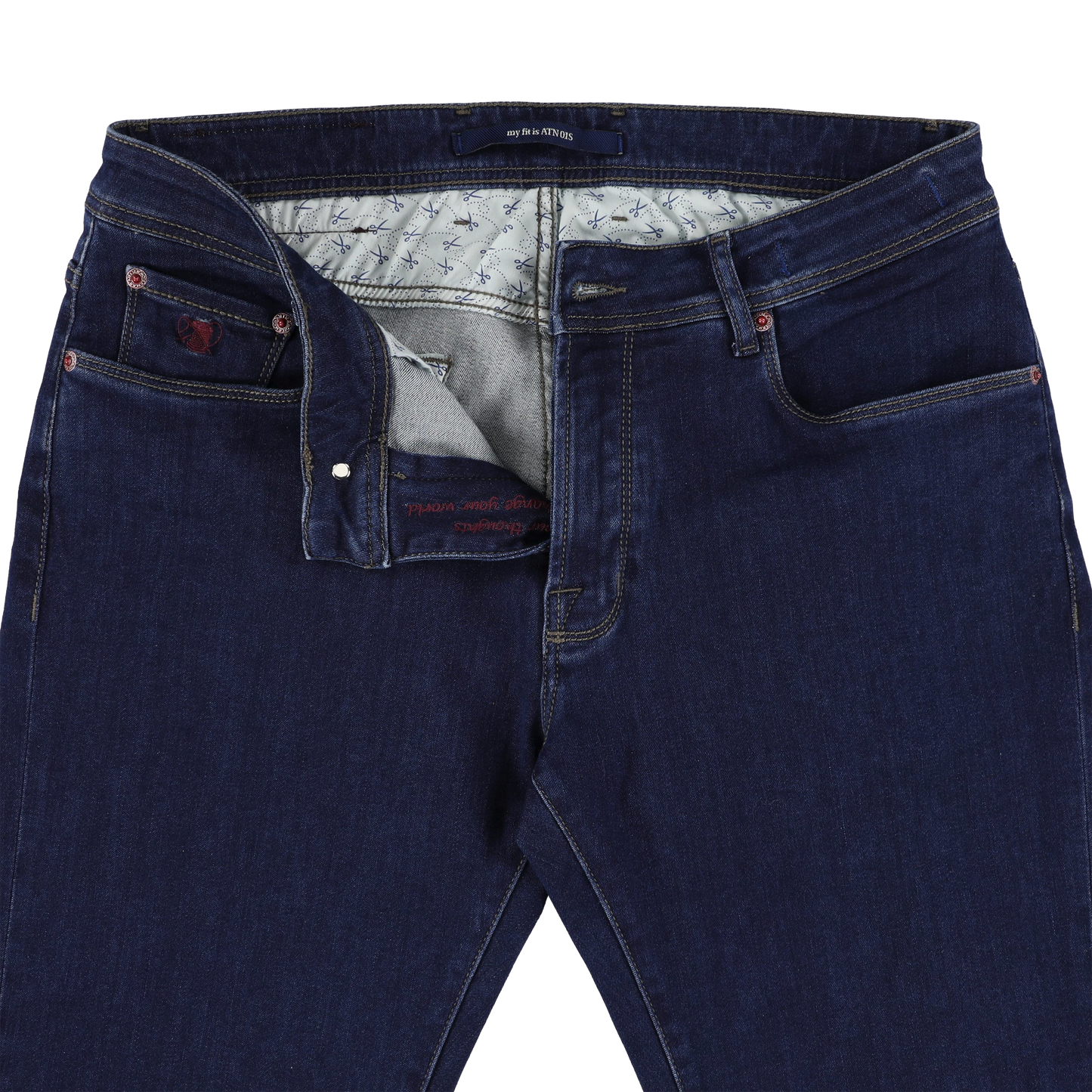 Donkerindigo slim fit jeans Atelier Noterman - ATN01S-A122 1925/112