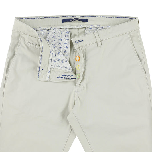 Ecru cotton slim fit trousers Atelier Noterman - ATN05-A85 1589/706