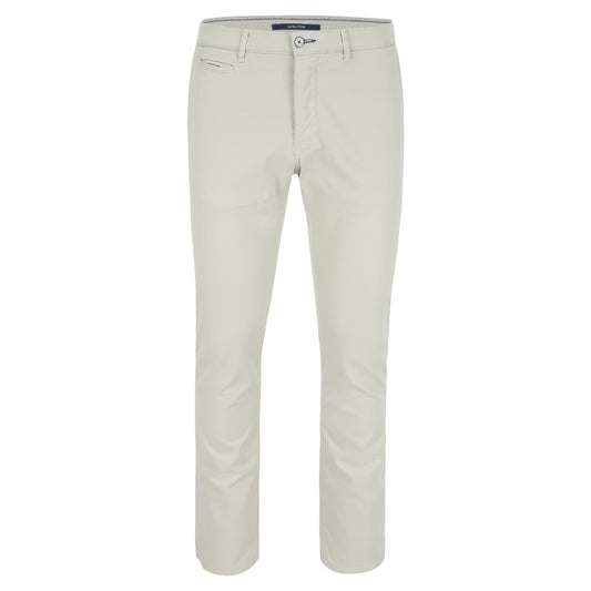 Off white cotton slim fit trousers Atelier Noterman - 1589/706