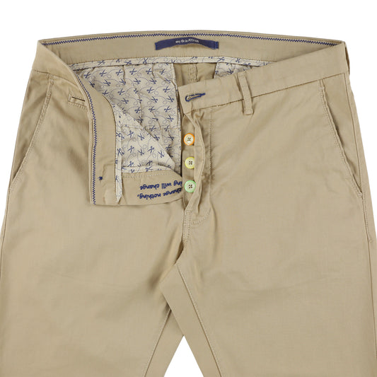 Beige cotton slim fit trousers Atelier Noterman - ATN05-A60 1589/730