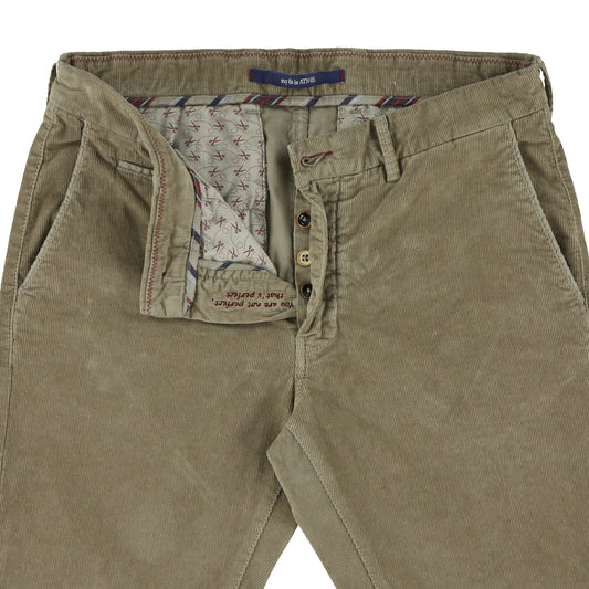 Sand corduroy slim fit trousers Atelier Noterman - 1585/722