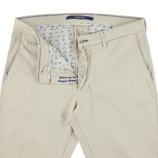 Vanilla cotton slim fit trousers Atelier Noterman - 1589/737