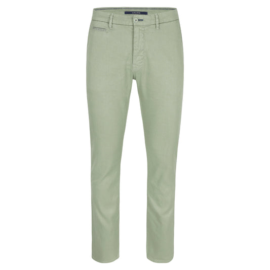 Green cotton linnen slim fit trousers Atelier Noterman - 1762/753