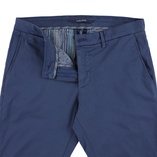 Blue cotton slim fit trousers Atelier Noterman - ATN05-A76-1589/266