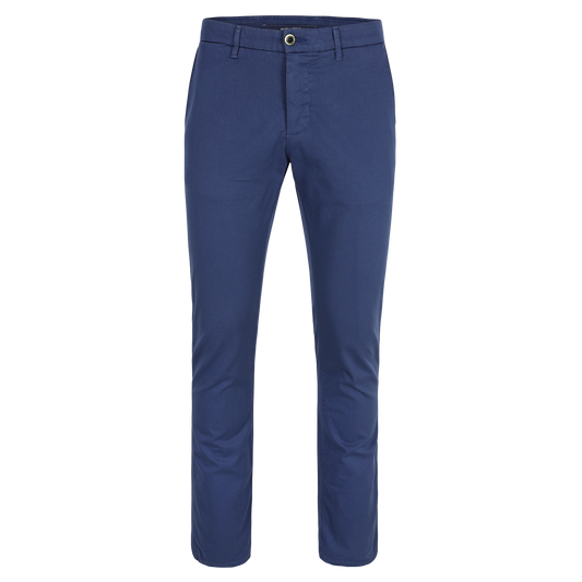 Blue cotton slim fit trousers Atelier Noterman - ATN05-A76-1589/266