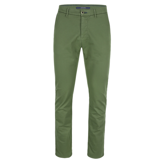 Green cotton slim fit trousers Atelier Noterman - ATN05-A76-1589/302