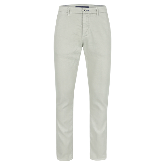 Ecru katoenen linnen slim fit broek Atelier Noterman - ATN05-A76 1762/706