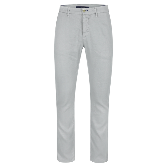 Light grey cotton linnen slim fit trousers Atelier Noterman - ATN05-A76 1762/924