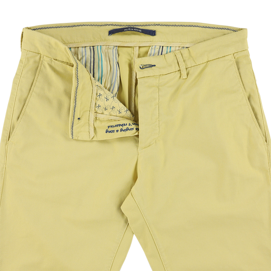 Yellow slim fit trousers Atelier Noterman - ATN05-A76 1878/776