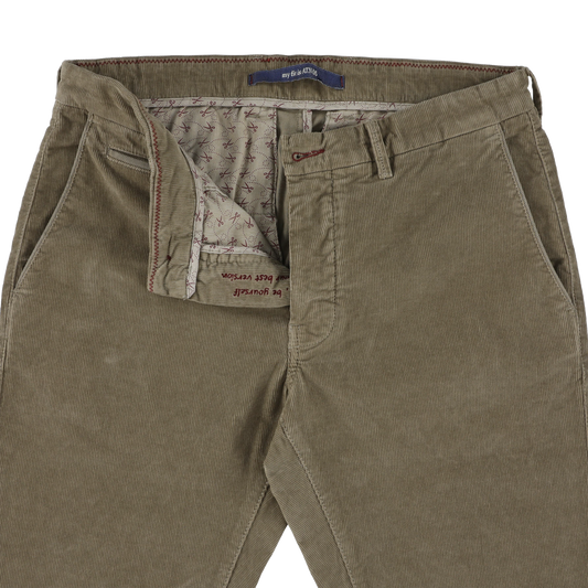 Beige corduroy slim fit trousers Atelier Noterman - ATN05-A78 1585/726
