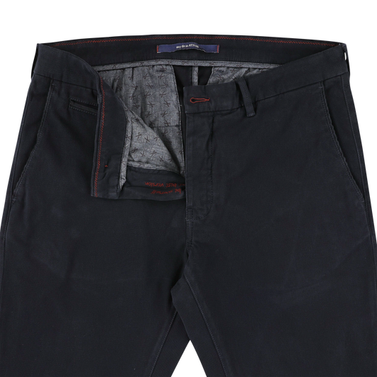 Navy cotton slim fit trousers Atelier Noterman - ATN05-A78 1803/229