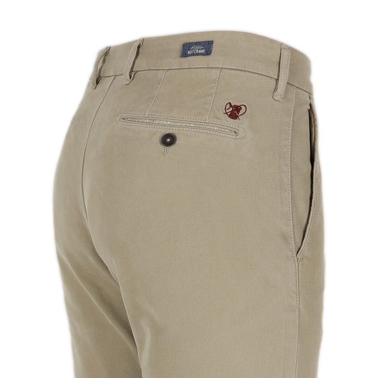 Beige cotton slim fit trousers Atelier Noterman - ATN05-A78 1803/726