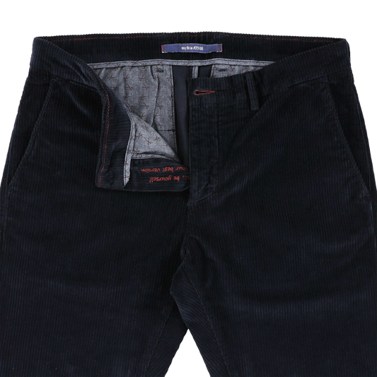 Navy corduroy slim fit trousers Atelier Noterman - ATN05-A79 1802/229