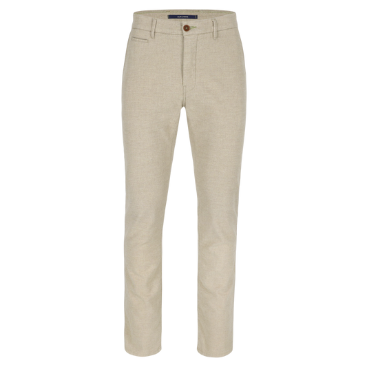 Beige cotton slim fit trousers Atelier Noterman - ATN05-A80 1937/725