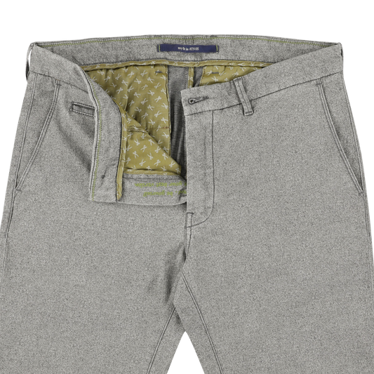 Light grey cotton slim fit trousers Atelier Noterman - ATN05-A81 1727/710