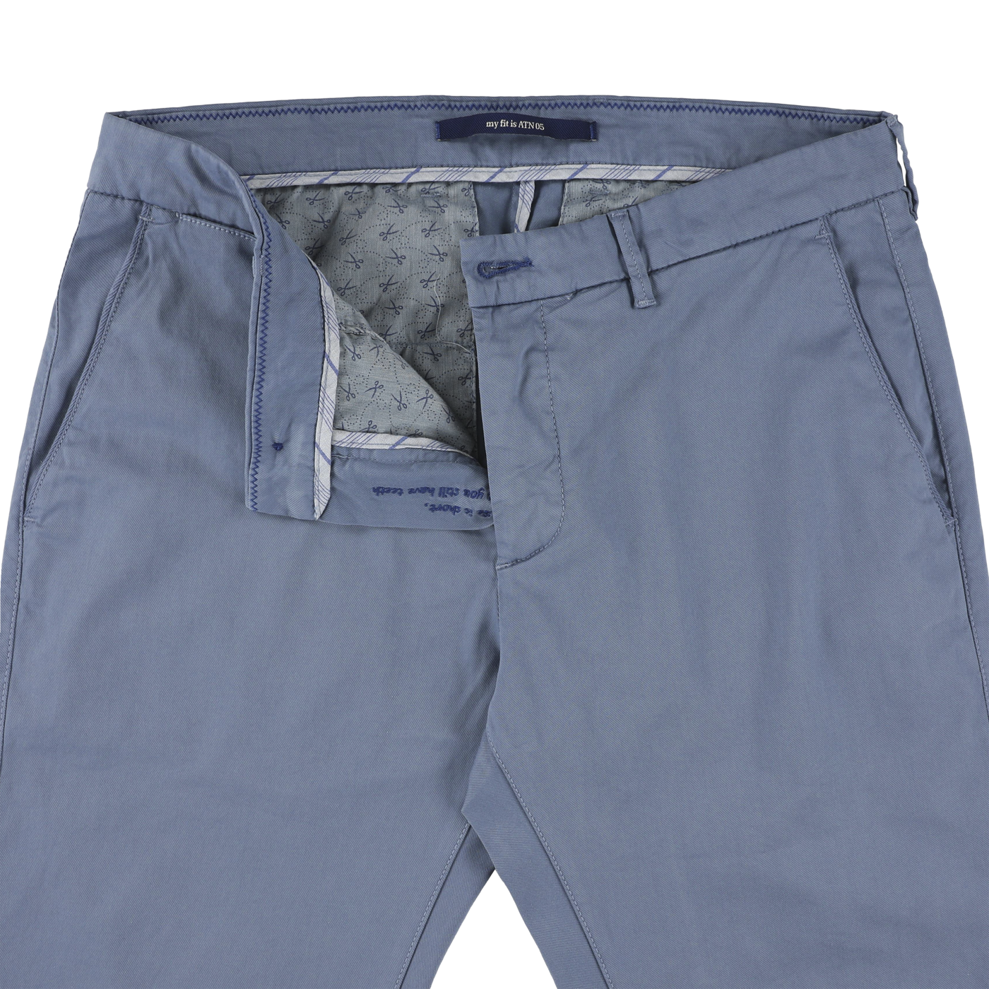 Blue cotton slim fit trousers Atelier Noterman - ATN05-A85 1589/233