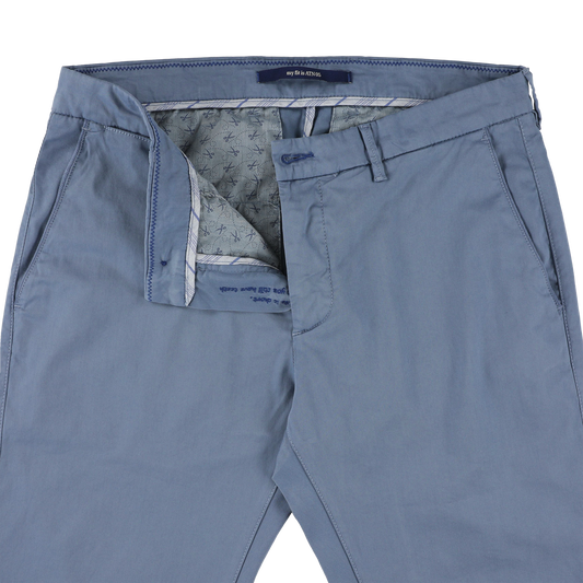 Blue cotton slim fit trousers Atelier Noterman - ATN05-A85 1589/233