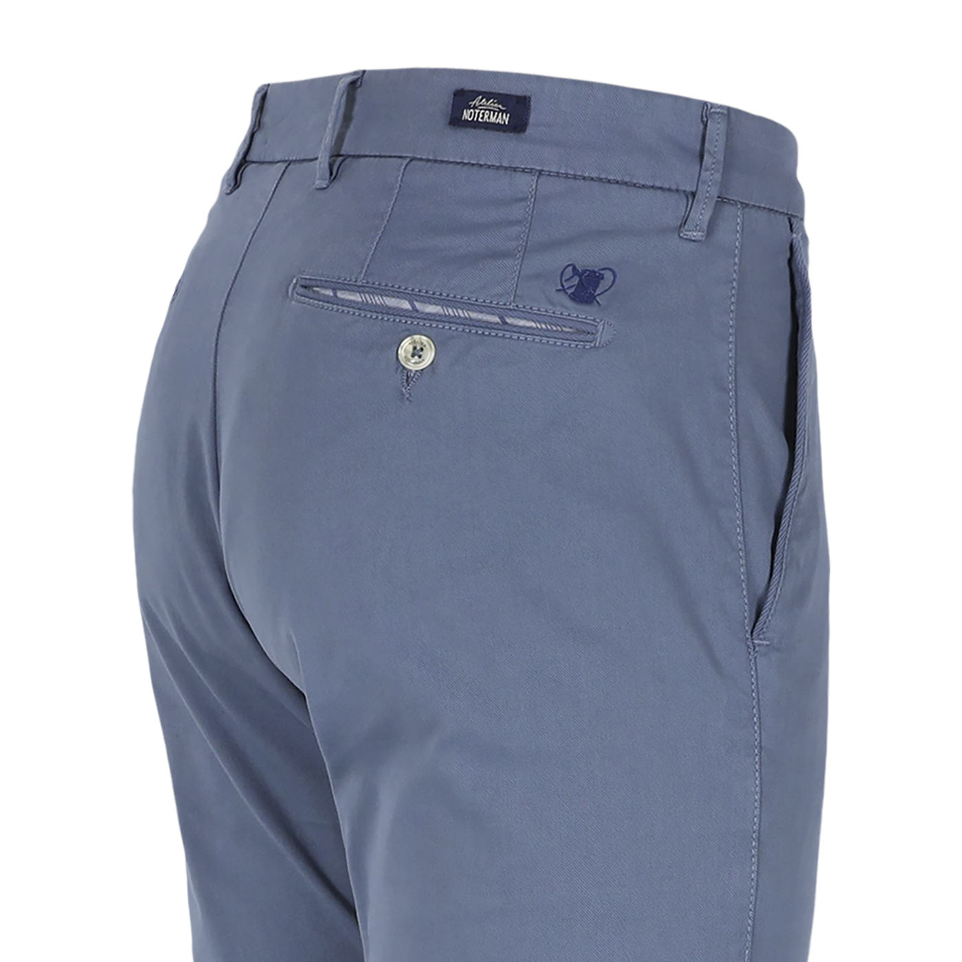 Blue cotton slim fit trousers Atelier Noterman - ATN05-A85 1589/233