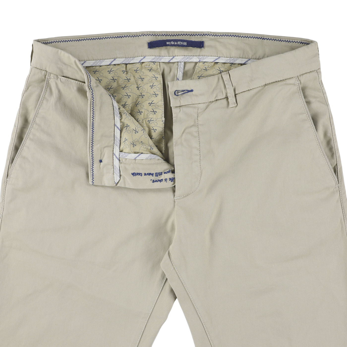 Blue cotton slim fit trousers Atelier Noterman - ATN05-A85 1589/233