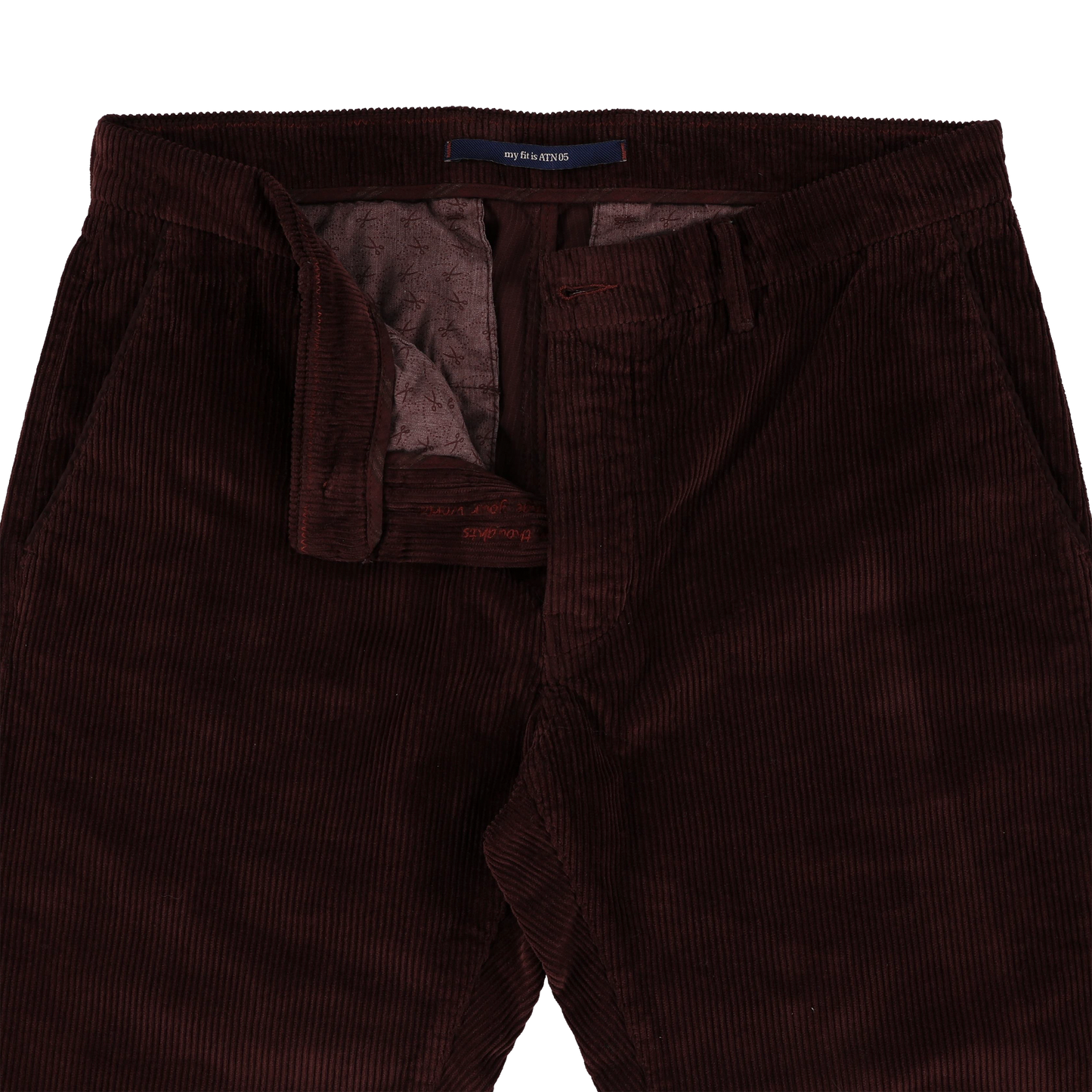Dark green corduroy slim fit trousers Atelier Noterman - ATN05-A89 2052/333