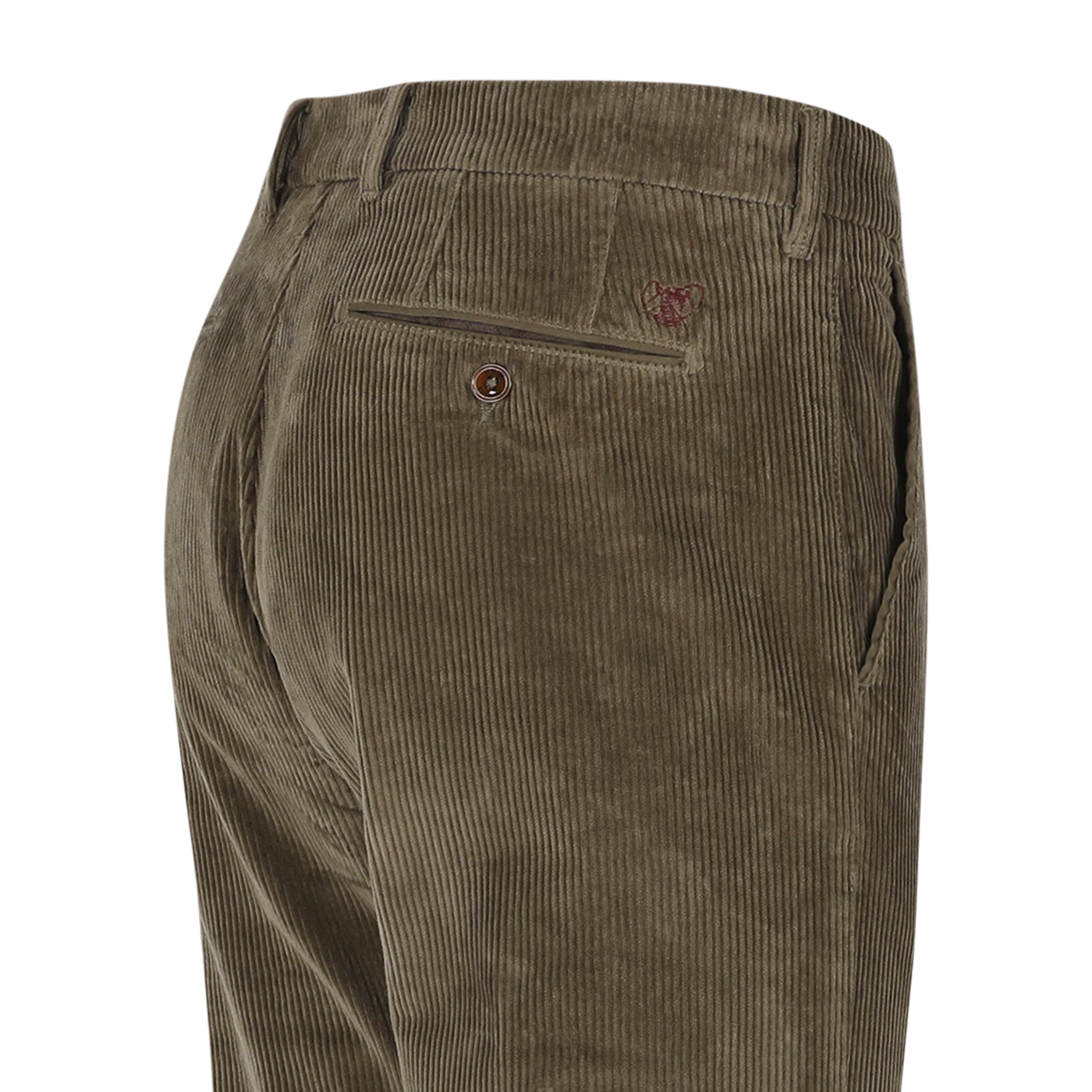 Dark green corduroy slim fit trousers Atelier Noterman - ATN05-A89 2052/333