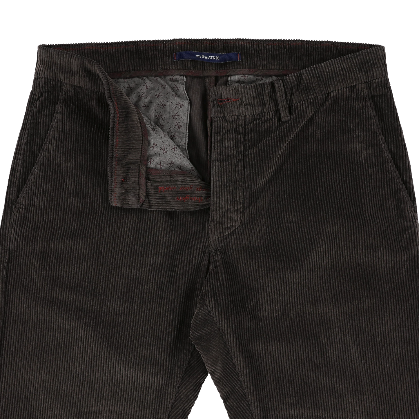 Dark green corduroy slim fit trousers Atelier Noterman - ATN05-A89 2052/333