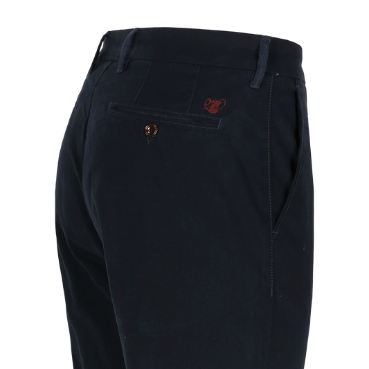 Navy katoenen slim fit broek Atelier Noterman - ATN05-A89 2049/240