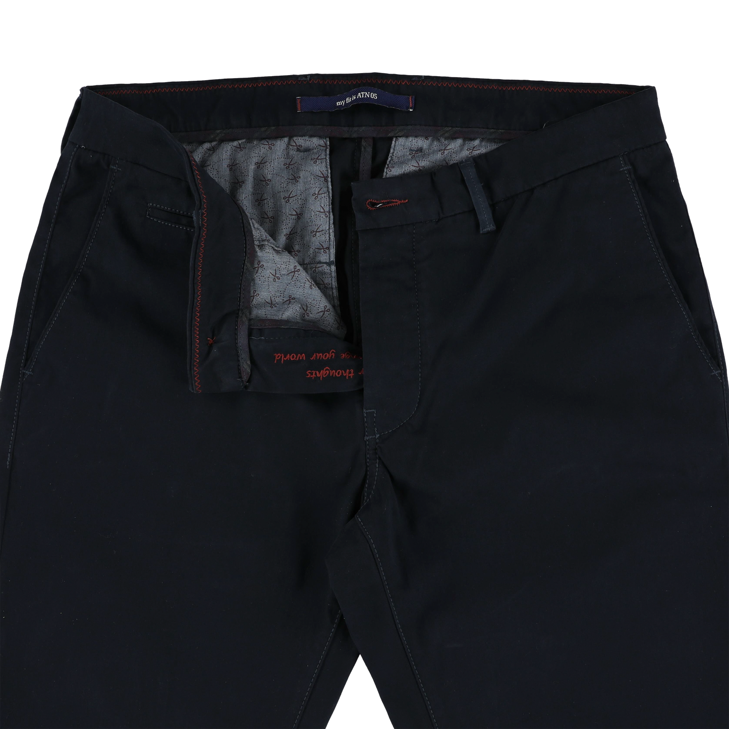 Navy cotton slim fit trousers Atelier Noterman - ATN05-A89 2049/240