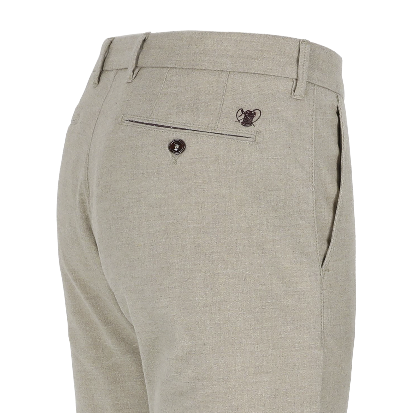 Light grey slim fit trousers Atelier Noterman - ATN05-A90 1937/725