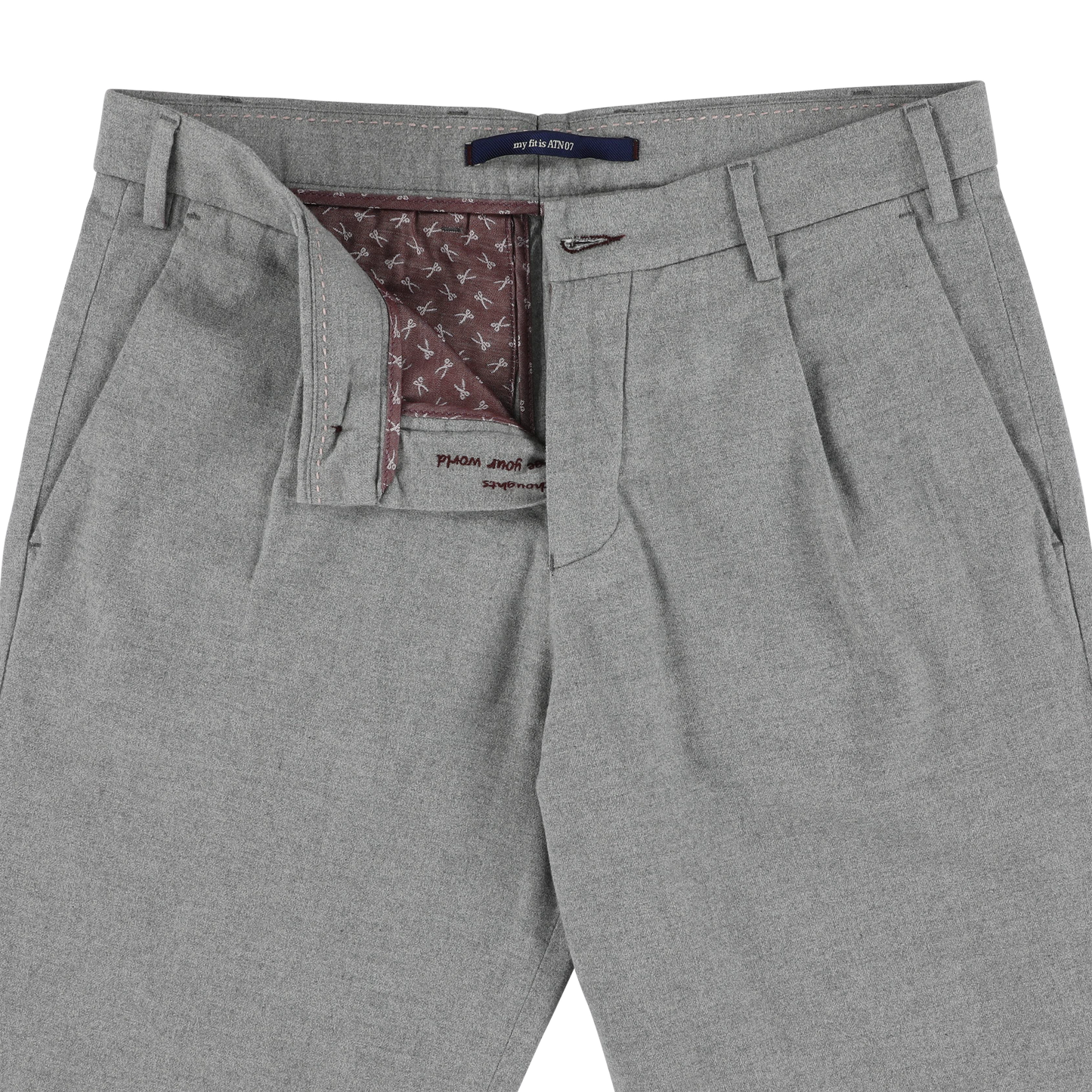Light grey slim fit trousers Atelier Noterman - ATN05-A90 1937/725