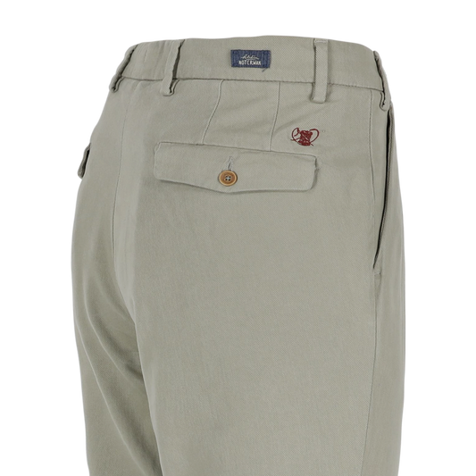 Light green cotton slim fit trousers Atelier Noterman - ATN05-A78 1943/703