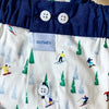 Ecru cotton boxershorts with skis Sixtine's - Alba